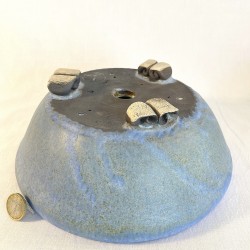 Exclusive Bonsai Pot Matte Light Blue Stoneware | Galoartworks.