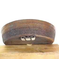Caramel Stoneware Round Bonsai Pot | Handcrafted | GaloArtworks