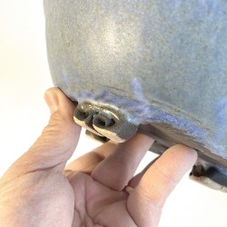 Exclusive Bonsai Pot Matte Light Blue Stoneware | Galoartworks.