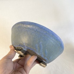 Maceta Bonsái Exclusiva Gres Azul Claro Mate | Galoartworks.
