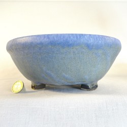 Exclusive Bonsai Pot Matte Light Blue Stoneware | Galoartworks.