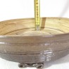 Caramel Stoneware Round Bonsai Pot | Handcrafted | GaloArtworks