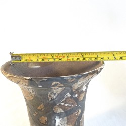 Round Cascade Bonsai Pot Natural Drip Glaze | Galoartworks.
