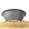 Handcrafted Black Stoneware Round Bonsai Pot | Exclusive | GaloArtworks