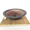Handcrafted Black Stoneware Round Bonsai Pot | Exclusive | GaloArtworks